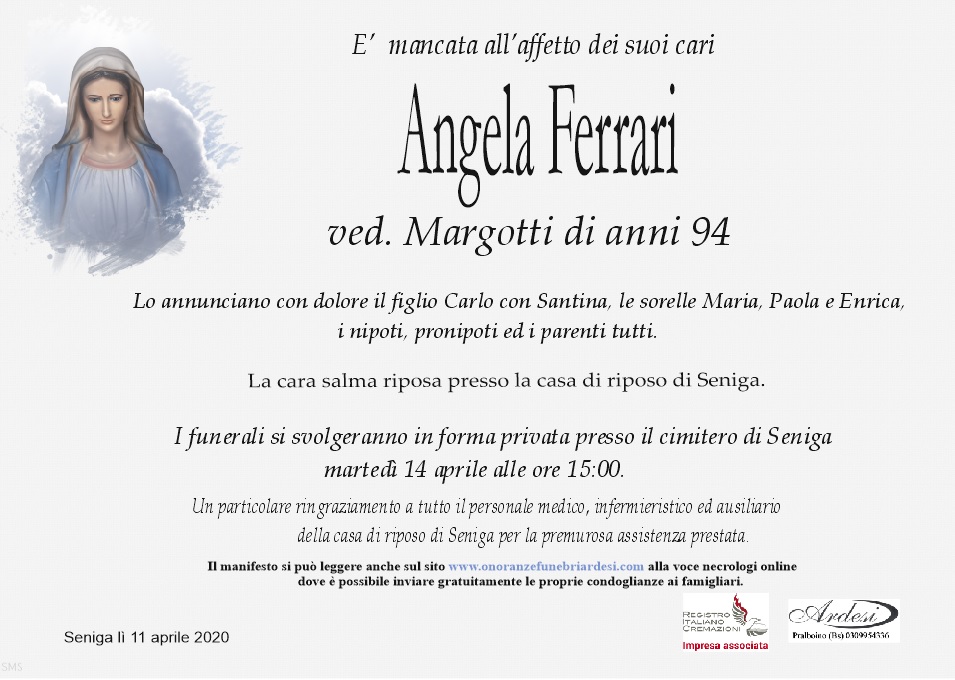 ANGELA FERRARI - SENIGA