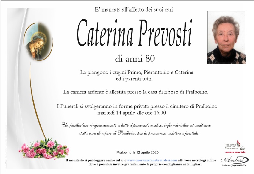 CATERINA PREVOSTI - PRALBOINO