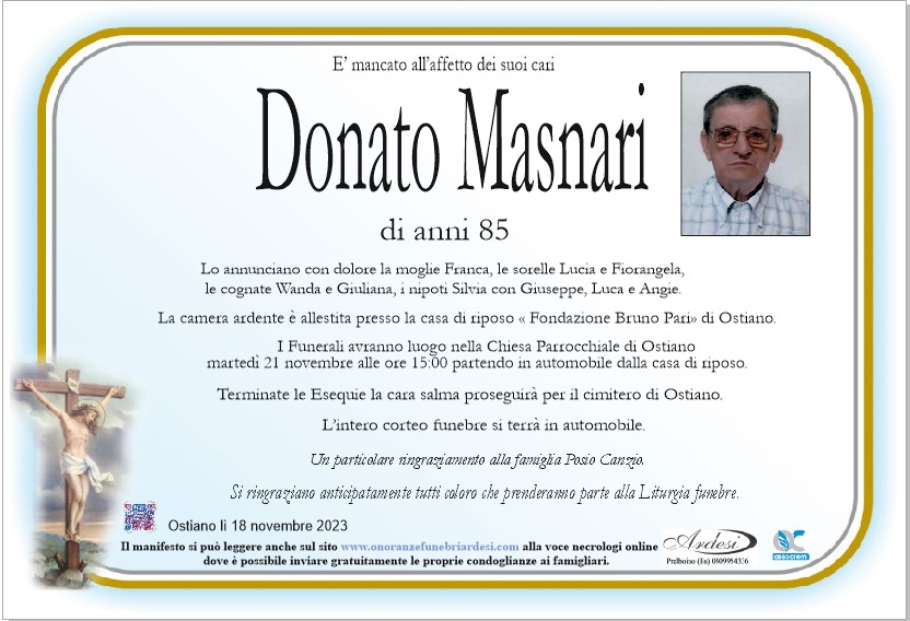 DONATO MASNARI - OSTIANO