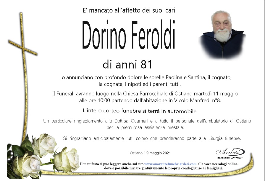 DORINO FEROLDI - OSTIANO