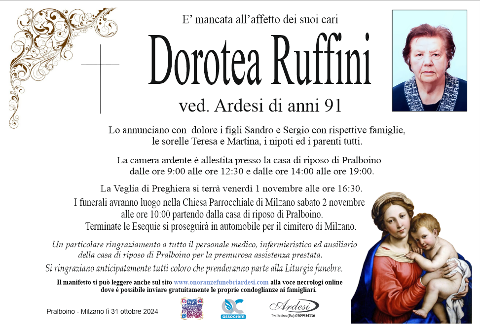 DOROTEA RUFFINI - PRALBOINO-MILZANO