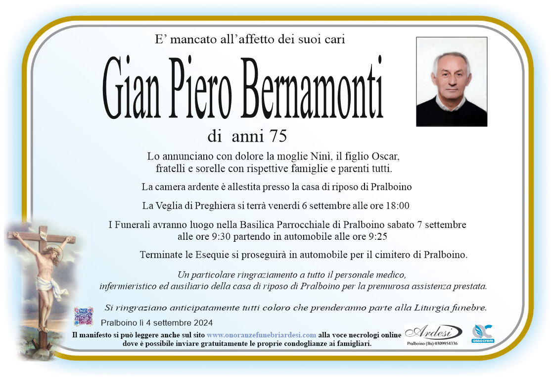 GIAN PIERO BERNAMONTI