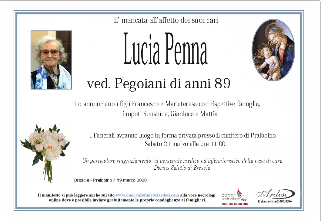 LUCIA PENNA - BRESCIA PRALBOINO