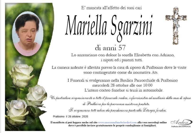 MARIELLA SGARZINI - PRALBOINO