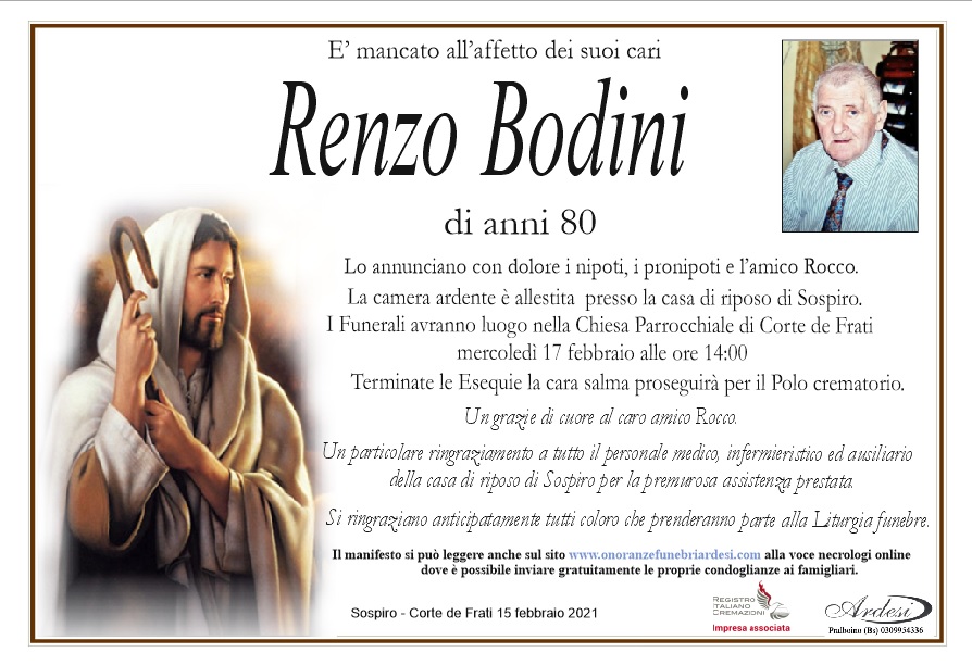 RENZO BODINI - SOSPIRO - CORTE DE FRATI